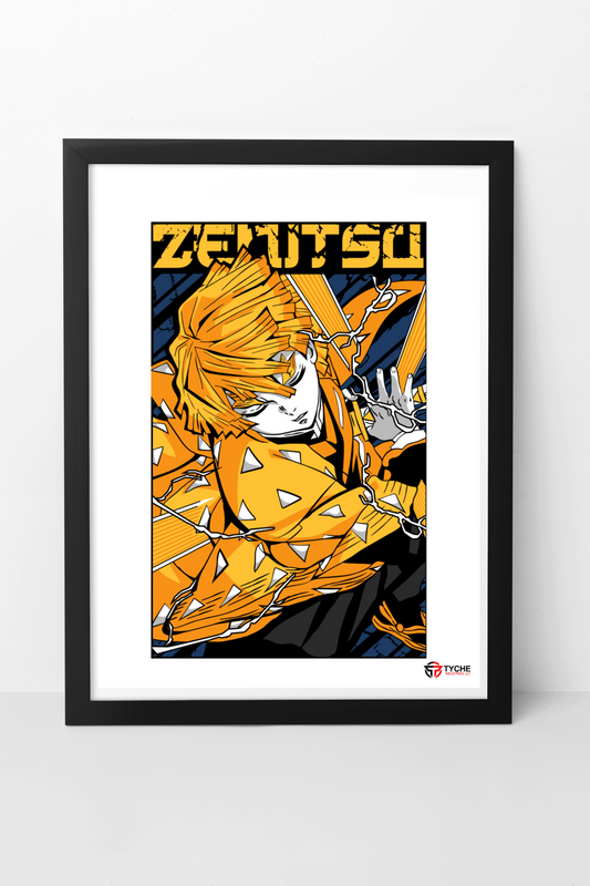 Zenitsu Anime Print